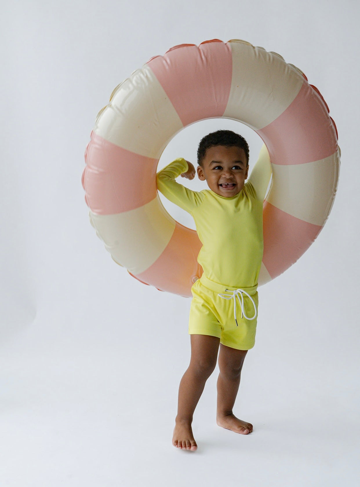 Canyon Ribbed Two Piece Set In Lemon