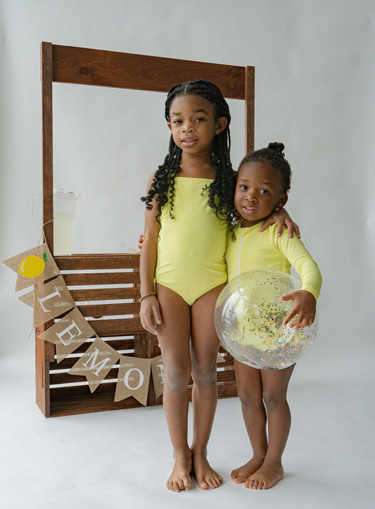 Arizona Ribbed One Piece In Lemon