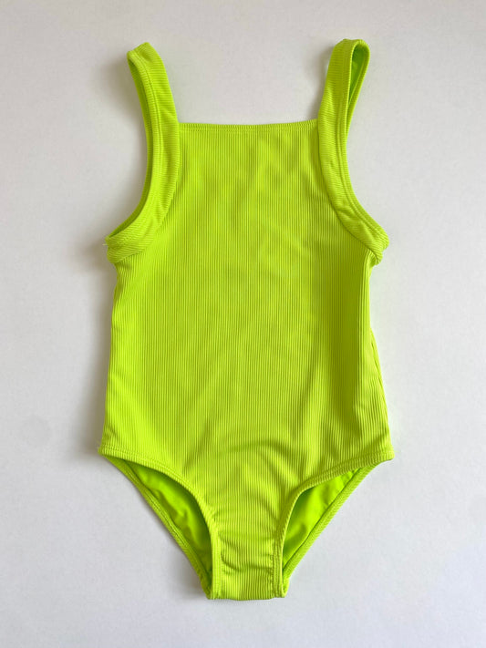 Arizona Ribbed One Piece In Lime