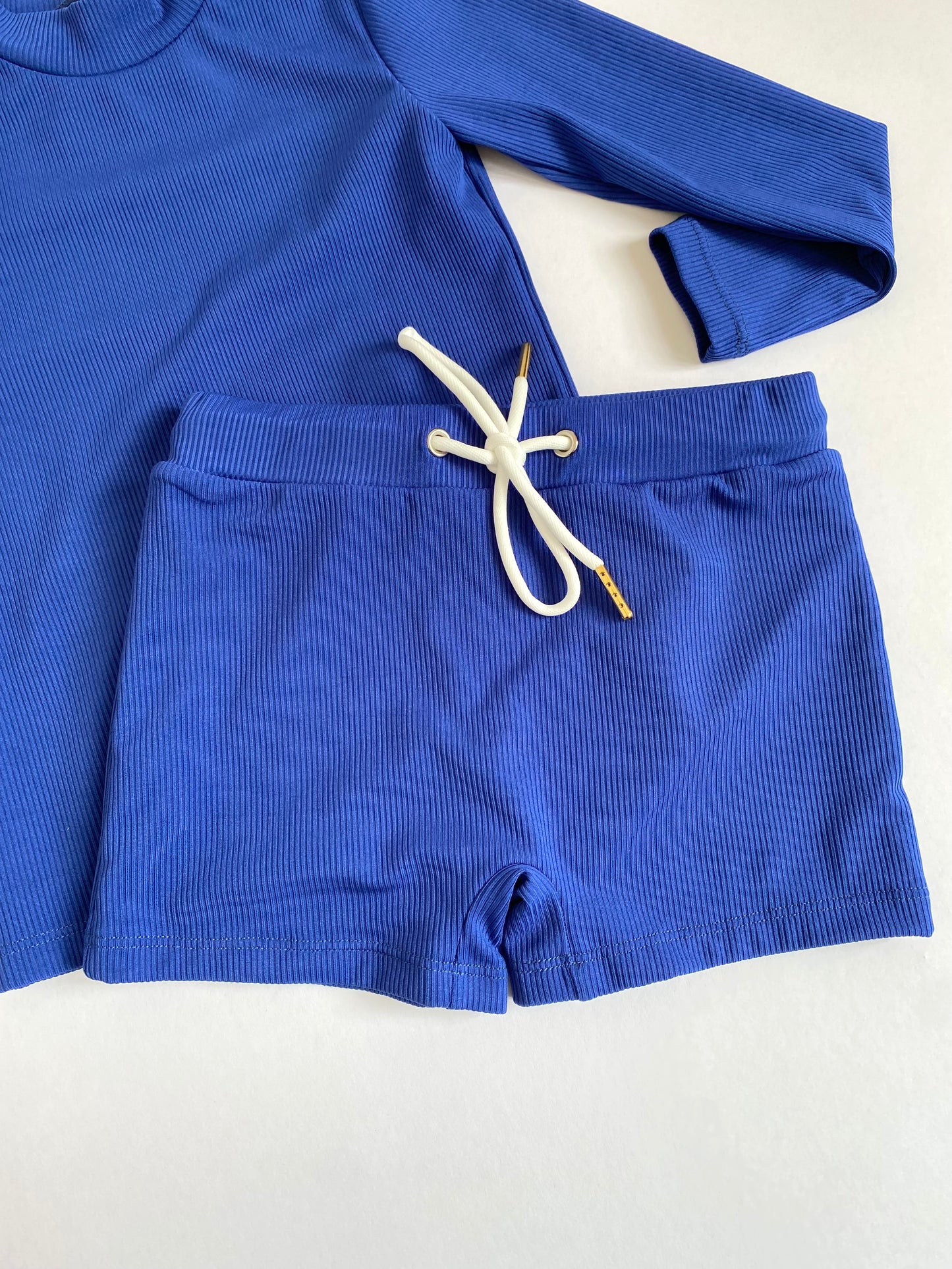 Canyon Ribbed Two Piece Set In Navy