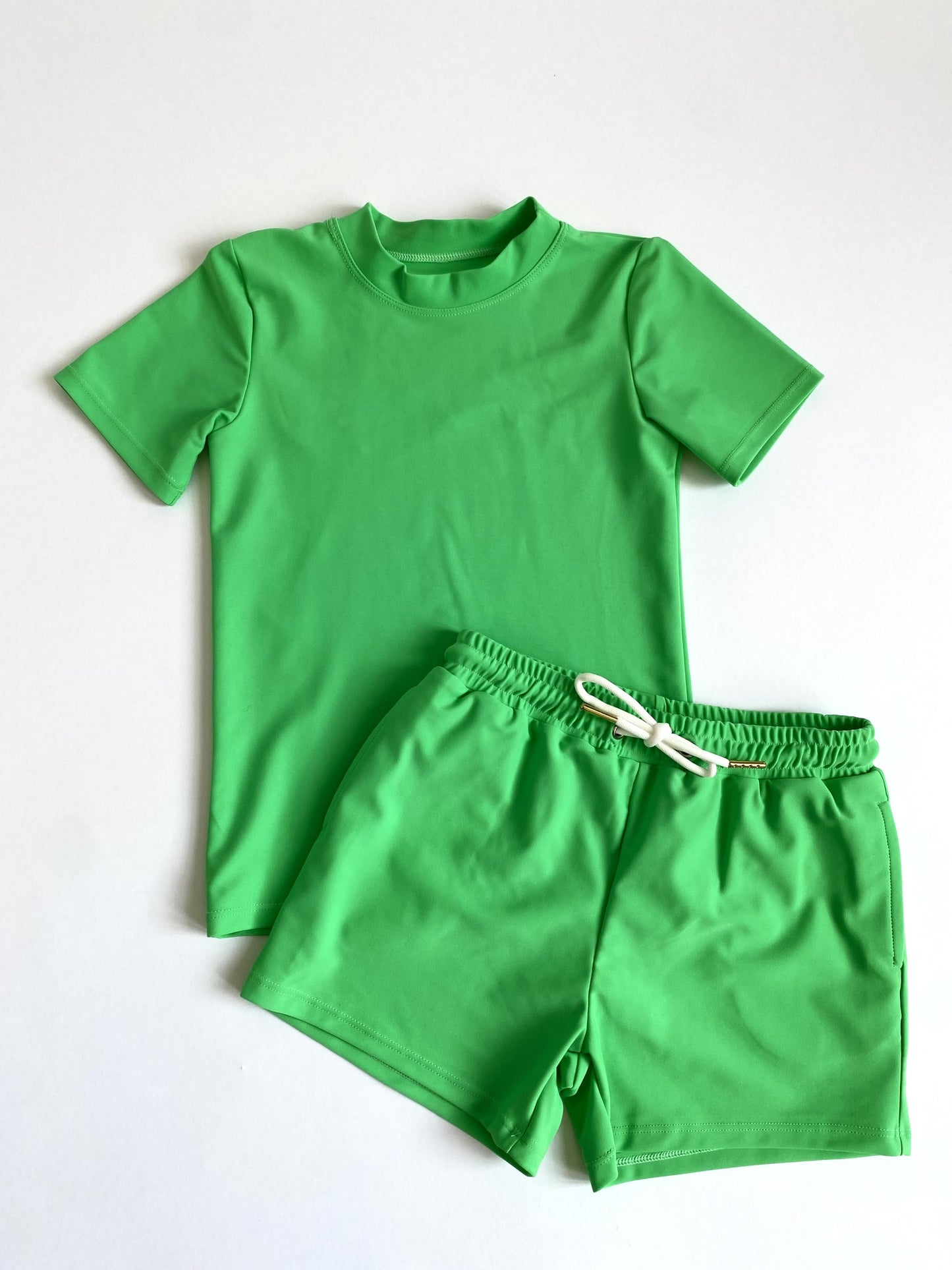 Nomad Boy Short Set In Sea Green