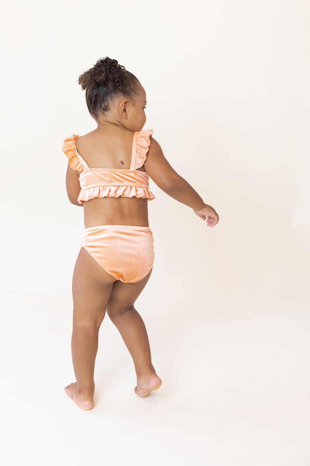 Pricilla Velvet Bikini In Coral