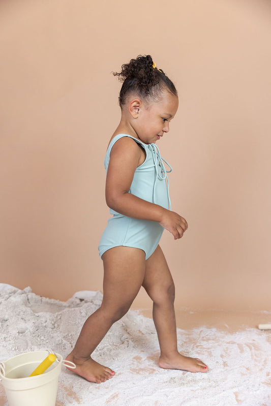 Sedona Tie Up One Piece In Mint Green