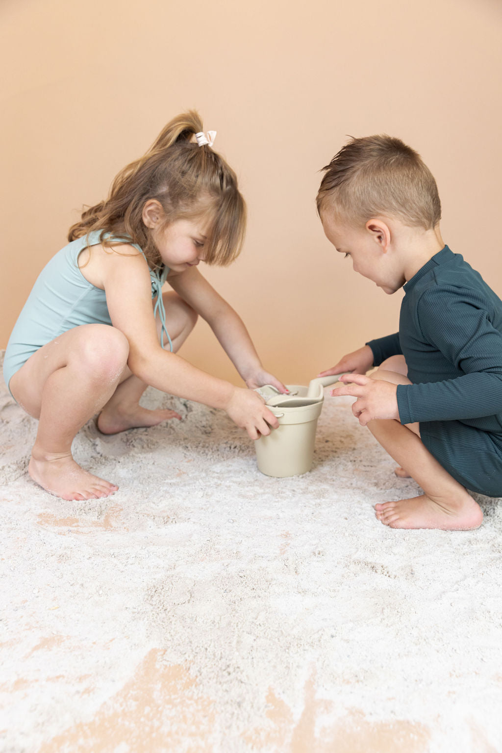 Canyon Ribbed Two Piece Set In Deep Turquoise