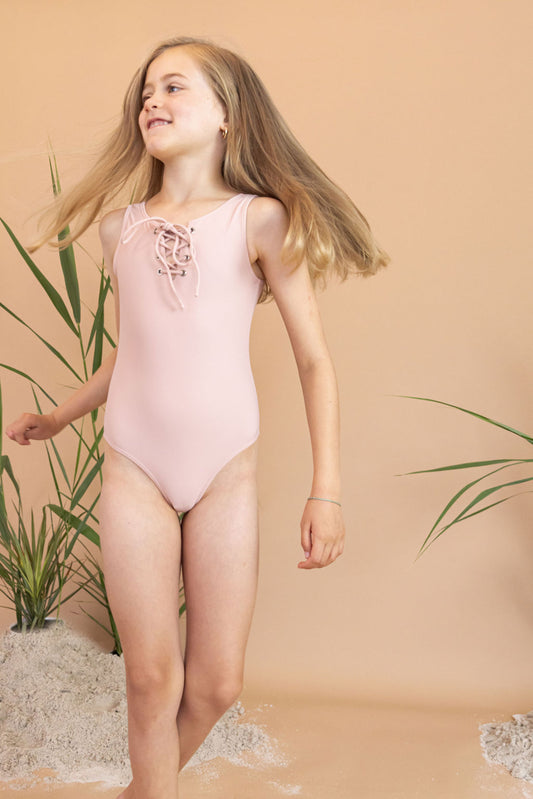 Sedona Tie Up One Piece In Blush