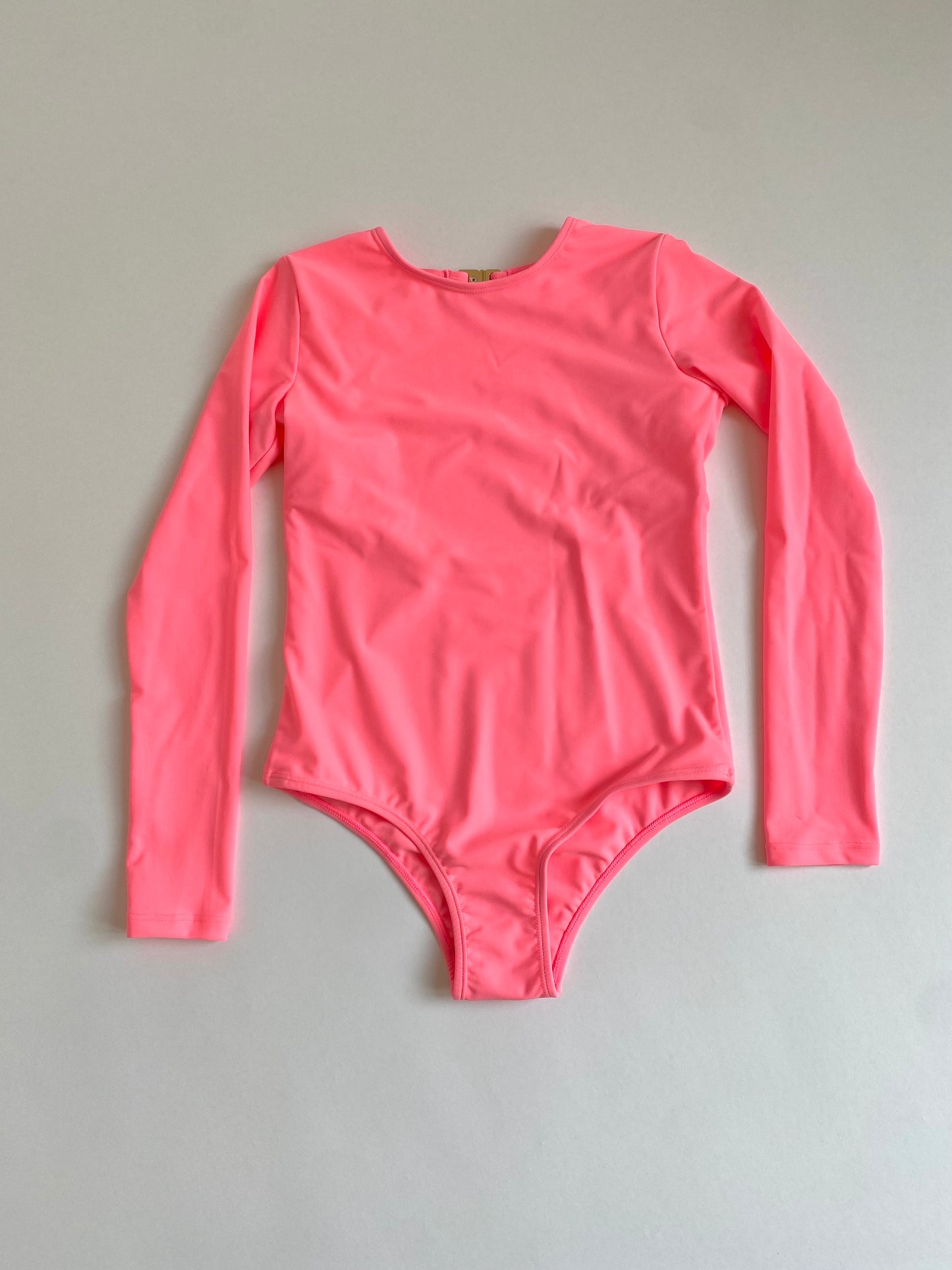 Mesa Long Sleeve Open Back One Piece In Pink