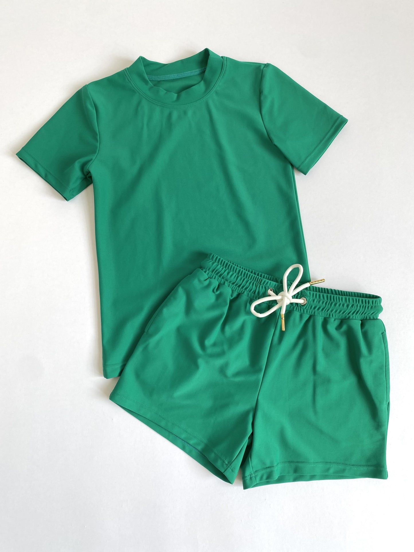 Nomad Boy Short Set In Medium Teal