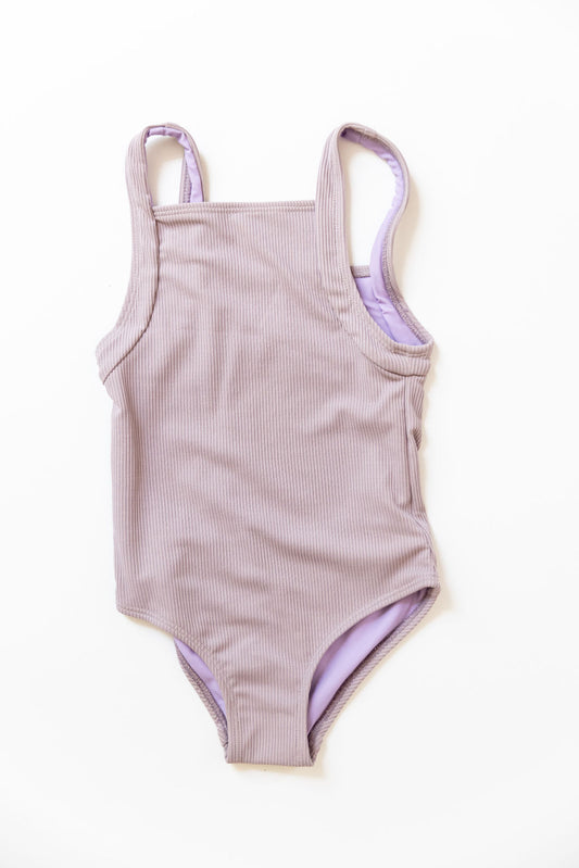 Ribbed One Piece In Lavender