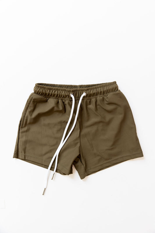 Boy Short In Army Green