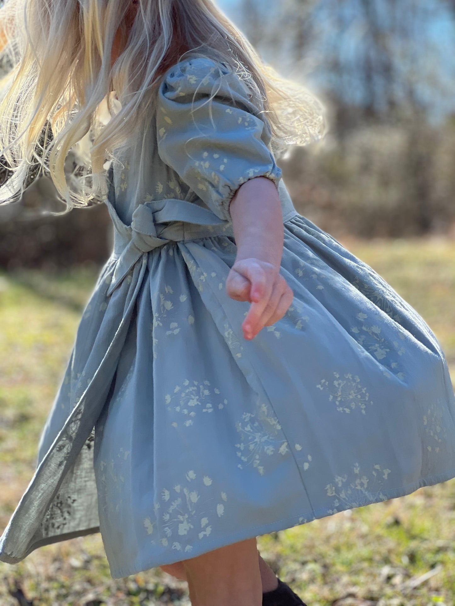 Jody Dress in Blue Dandelion
